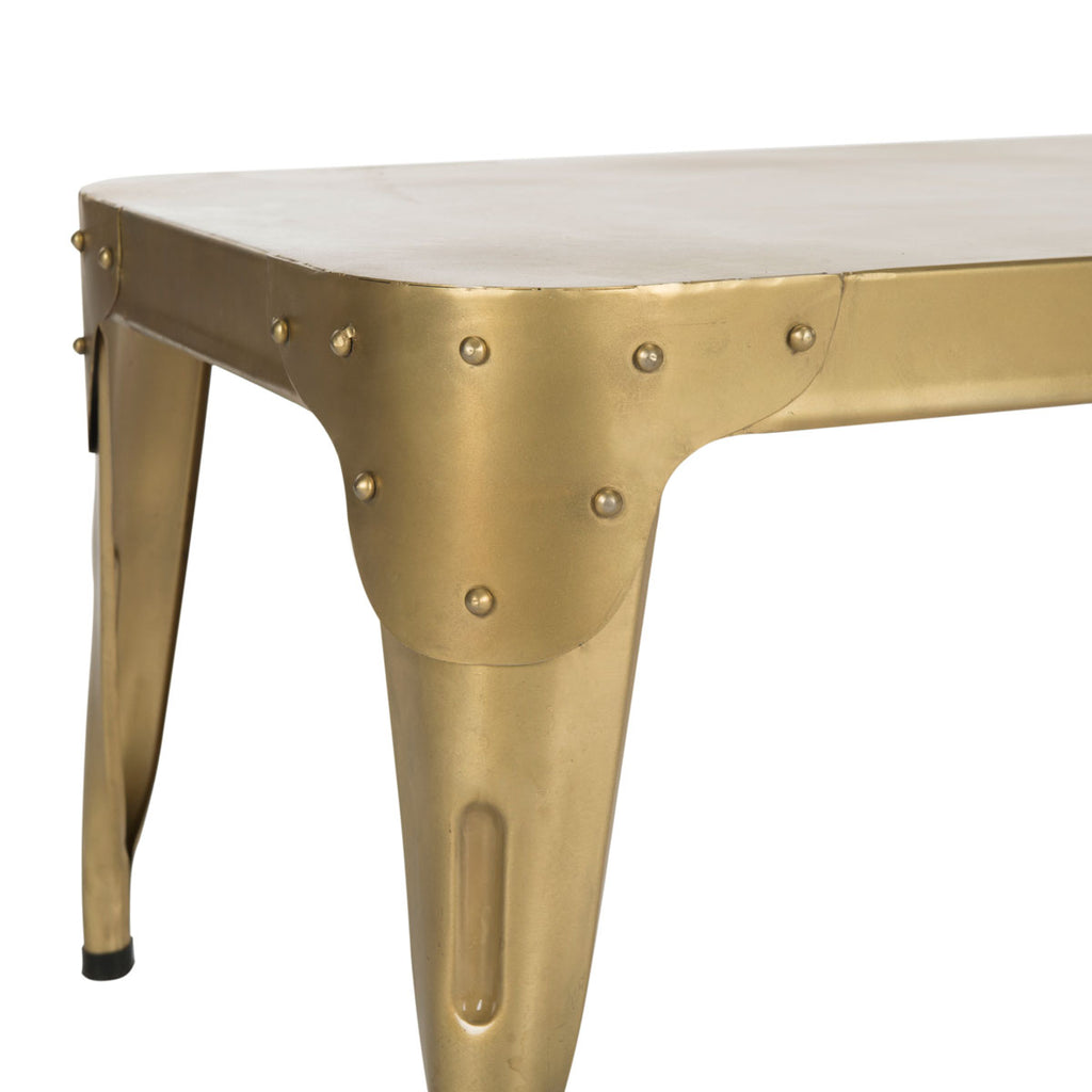 Safavieh Classsic Coffee Table Iron Gold Metal FOX7205B 683726900283