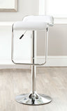 Safavieh Taronda Bar Stool Swivel White Metal Steel PVC FOX7512A 683726767015