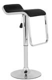 Safavieh Taronda Bar Stool Swivel Black Metal Steel PVC FOX7512B 683726767022