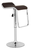 Safavieh Taronda Bar Stool Swivel Brown Metal Steel PVC FOX7512C 683726767039