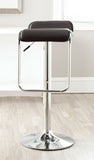 Safavieh Taronda Bar Stool Swivel Brown Metal Steel PVC FOX7512C 683726767039