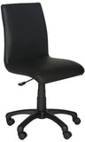Safavieh Hal Desk Chair Black Metal Foam Iron PVC FOX8501B 683726732853