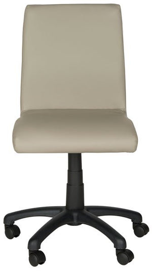 Safavieh Hal Desk Chair Grey Metal Foam Iron PVC FOX8501C 683726732877