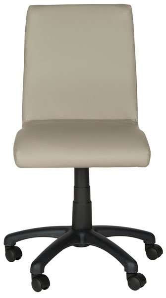 Safavieh Hal Desk Chair Grey Metal Foam Iron PVC FOX8501C 683726732877