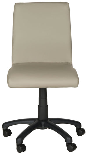 Safavieh Hal Desk Chair Grey Metal Foam Iron PVC FOX8501C 683726732877