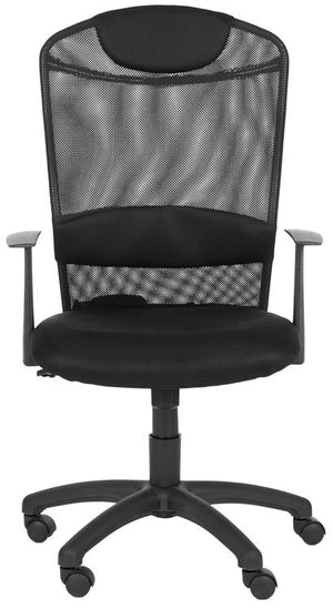 Safavieh Shane Desk Chair Black Metal Foam Iron PVC FOX8504A 683726772750