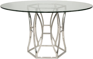 Safavieh Shaw Dining Table in Chrome FOX9025A-2BX 683726968368