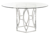 Safavieh Shaw Dining Table in Chrome FOX9025A-2BX 683726968368