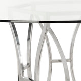 Safavieh Shaw Dining Table in Chrome FOX9025A-2BX 683726968368