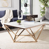 Safavieh Topeka Cocktail Table in White FOX9057A-2BX 889048169760