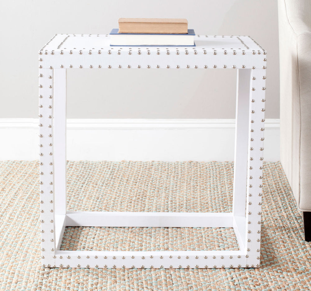 Safavieh Lena End Table White FOX9503C