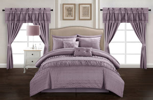 Mykonos Plum Queen 20pc Comforter Set