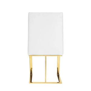VIG Furniture Modrest Frankie - Contemporary White & Gold Dining Chair VGGAGA-6917CH-WHT