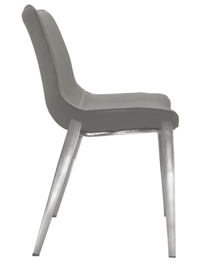 VIG Furniture Modrest Frasier - Modern Grey Eco-Leather Dining Chair (Set of 2) VGHR3505-GRY