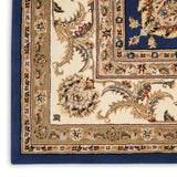 Nourison Nourison 2000 2022 Persian Handmade Tufted Indoor Area Rug Navy 2'6" x 4'3" 99446709455