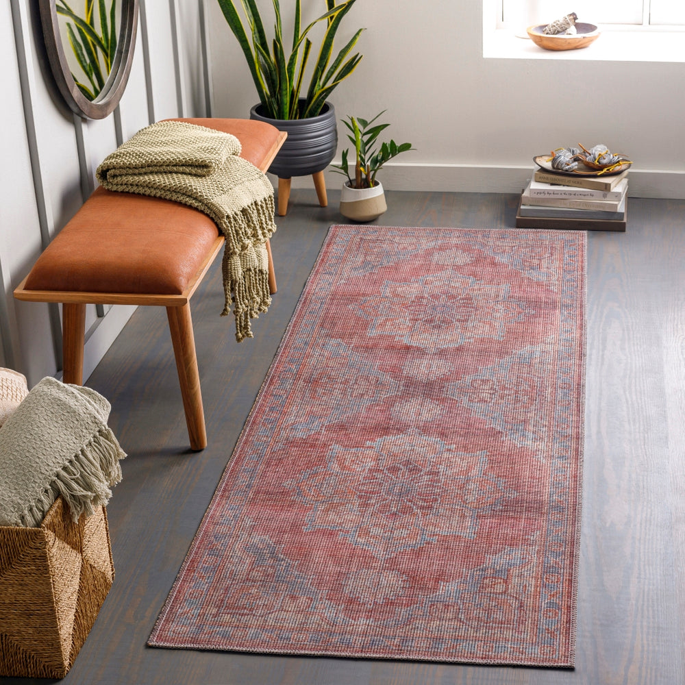 Farrell FRL-2304 Traditional Chenille-Polyester, Jute Rug FRL2304-2773  50% Chenille-Polyester, 50% Jute 2'7" x 7'3"