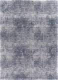 Florence FRO-2300 Traditional Polyester, Polypropylene Rug FRO2300-710102 Navy, Light Gray, Medium Gray 50% Polyester, 50% Polypropylene 7'10" x 10'2"