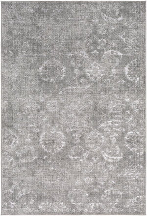 Florence FRO-2302 Traditional Polyester, Polypropylene Rug FRO2302-9124 Medium Gray, Light Gray 50% Polyester, 50% Polypropylene 9' x 12'4"