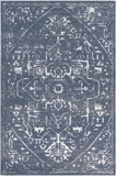 Florence FRO-2306 Traditional Polyester, Polypropylene Rug FRO2306-9124 Navy, Medium Gray 50% Polyester, 50% Polypropylene 9' x 12'4"