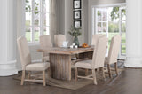 Vilo Home Frontier 7 Piece Dining Set with 6 Fabric Chairs VH9400-7PC-6F VH9400-7PC-6F