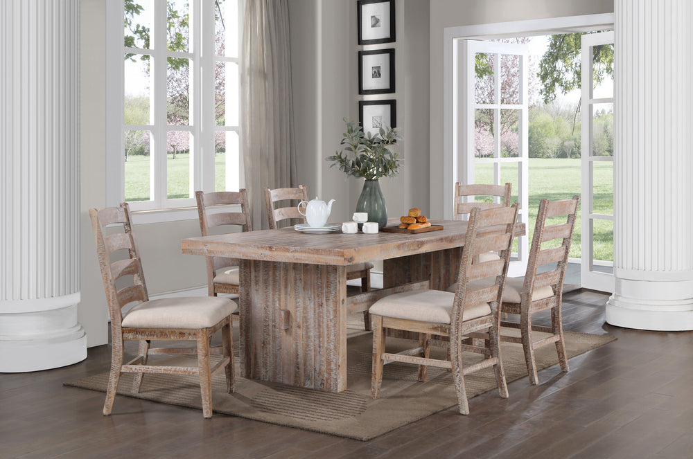 Vilo Home Frontier 7 Piece Dining Set with 6 Wood Chairs VH9400-7PC-6W VH9400-7PC-6W