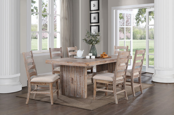 Vilo Home Frontier 7 Piece Dining Set with 6 Wood Chairs VH9400-7PC-6W VH9400-7PC-6W