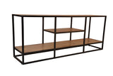 Porter Designs Delancy Solid Mango Wood Industrial TV Stand Brown 06-116-10-3057