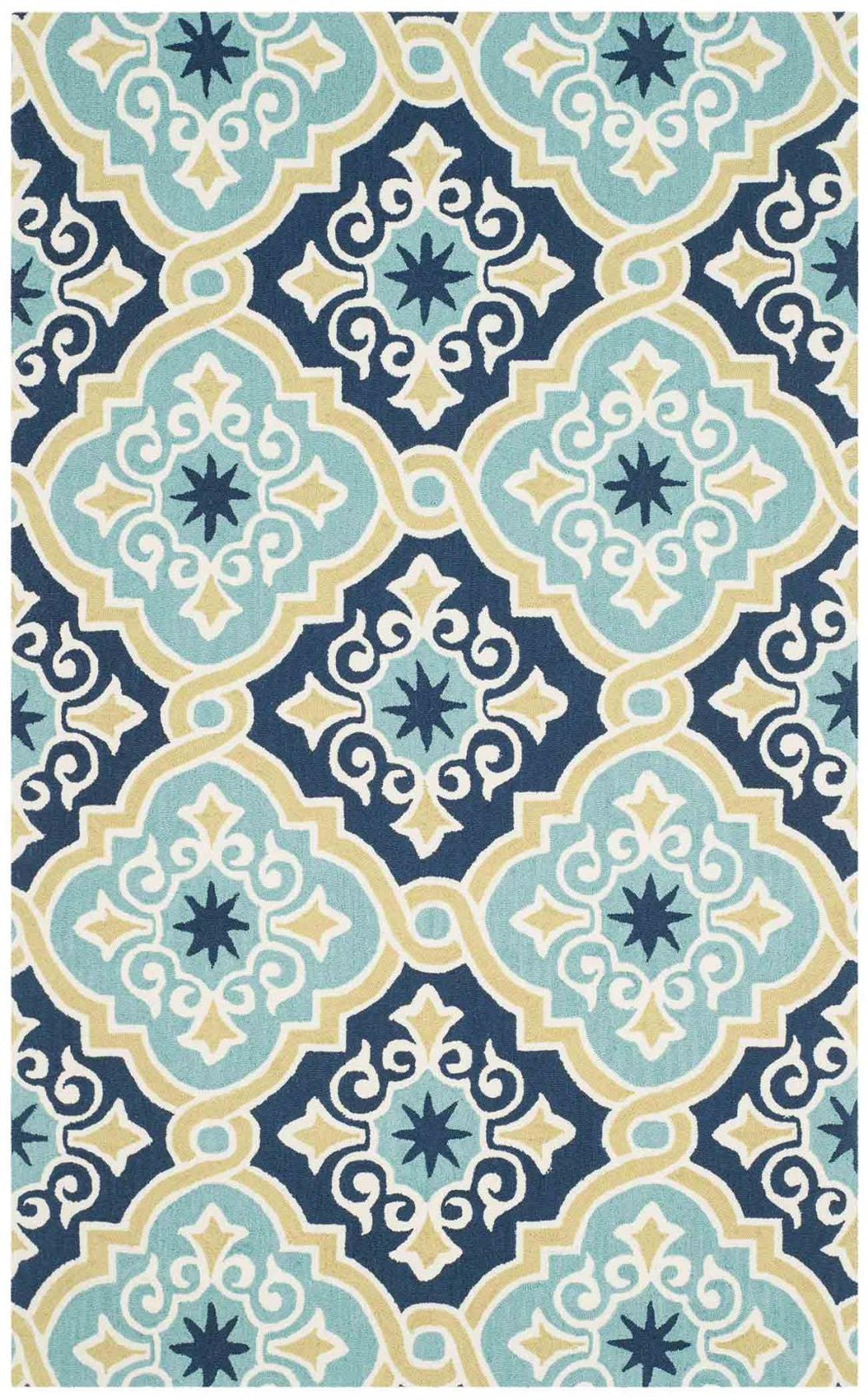 Safavieh Four Seasons 231 Hand Hooked 100% Polyester Pile Country & Floral Rug FRS231A-28