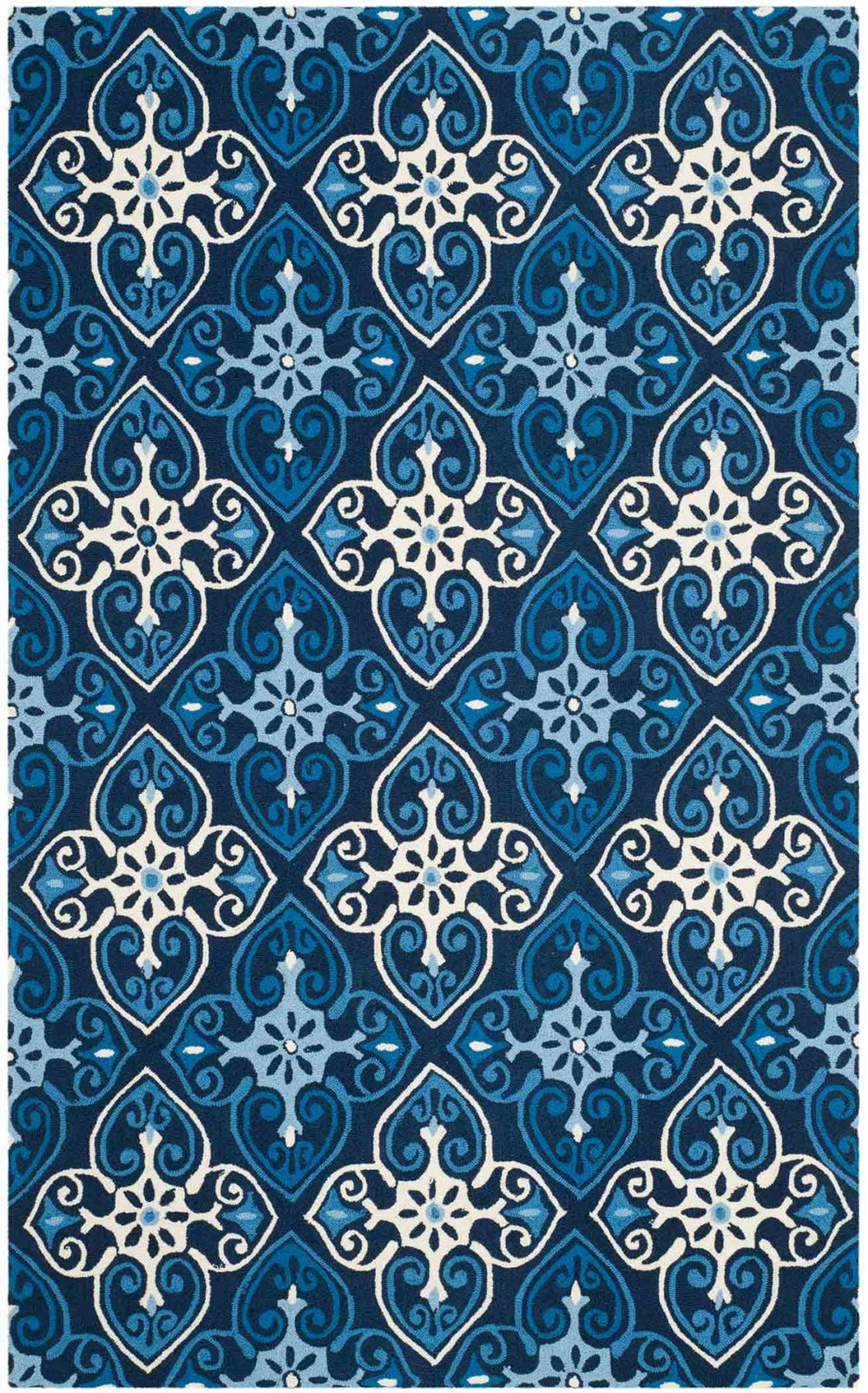 Safavieh Four Seasons 232 Hand Hooked 100% Polyester Pile Country & Floral Rug FRS232A-28