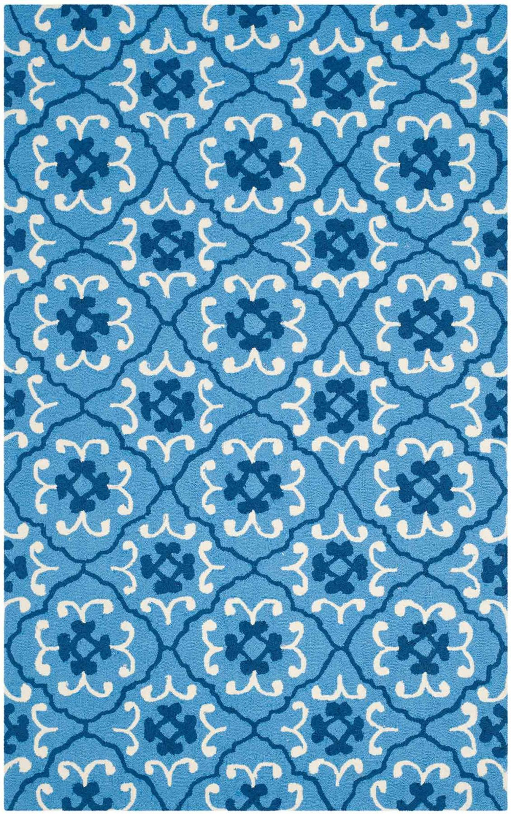 Safavieh Four Seasons 234 Hand Hooked 100% Polyester Pile Country & Floral Rug FRS234A-28