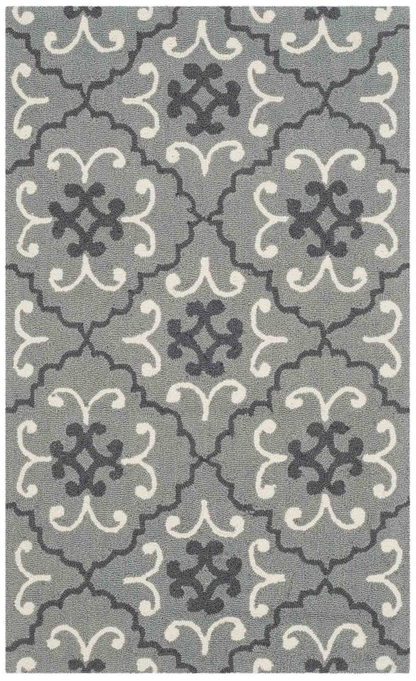Safavieh Four Seasons 234 Hand Hooked 100% Polyester Pile Country & Floral Rug FRS234B-28