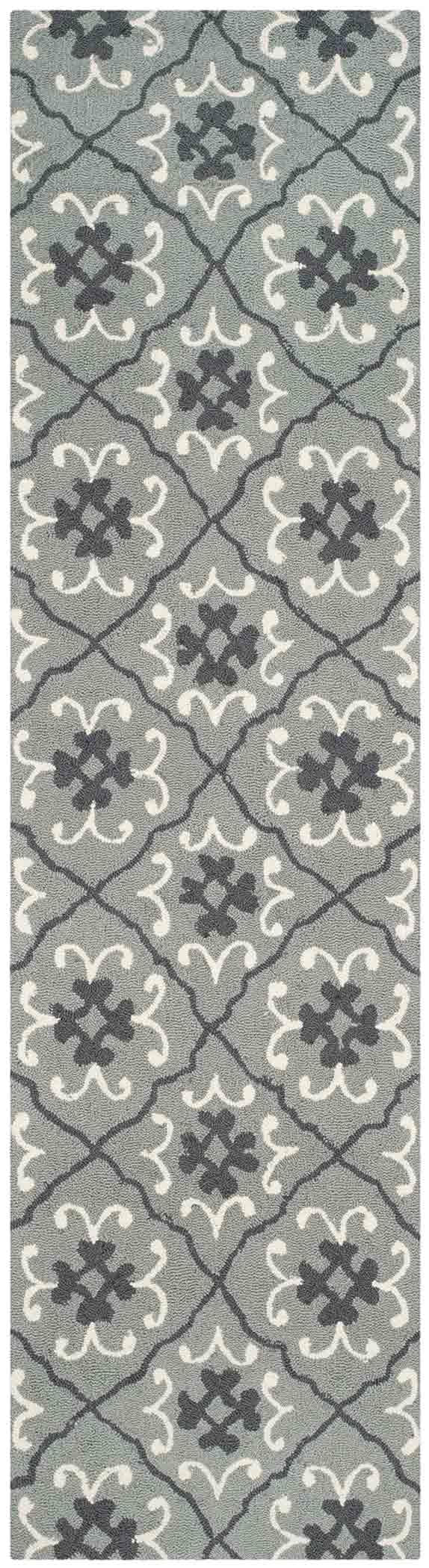Safavieh Four Seasons 234 Hand Hooked 100% Polyester Pile Country & Floral Rug FRS234B-28