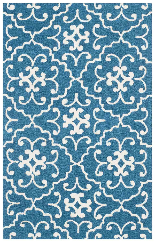 Safavieh Four Seasons 234 Hand Hooked 100% Polyester Pile Country & Floral Rug FRS234H-28