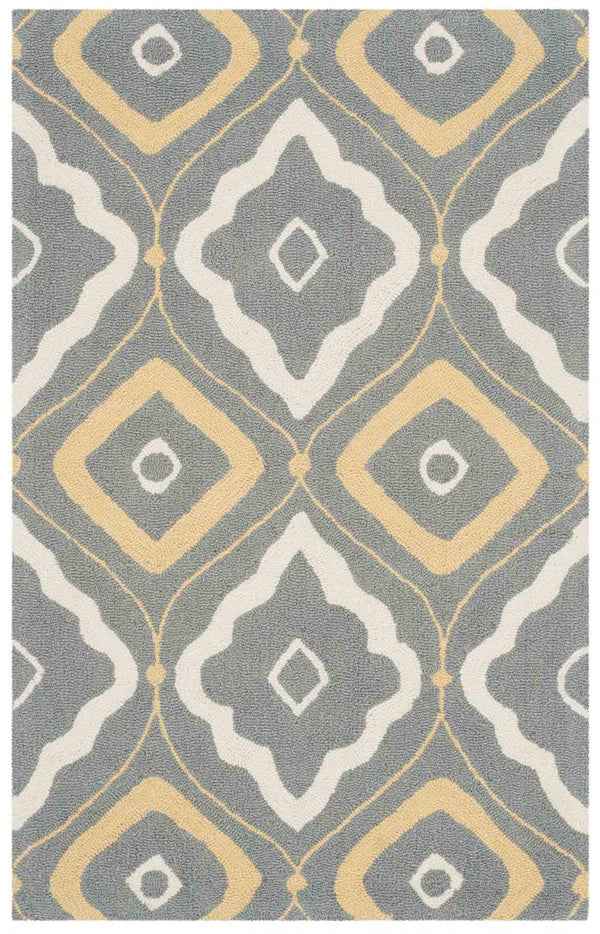 Safavieh Four Seasons 235 Hand Hooked 100% Polyester Pile Country & Floral Rug FRS235B-28