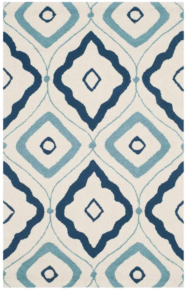 Safavieh Four Seasons 235 Hand Hooked 100% Polyester Pile Country & Floral Rug FRS235N-28