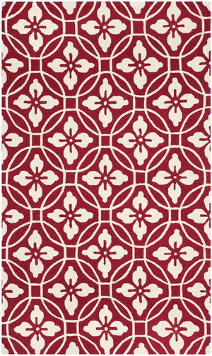Safavieh Four Seasons 236 Hand Hooked 100% Polyester Pile Country & Floral Rug FRS236R-28