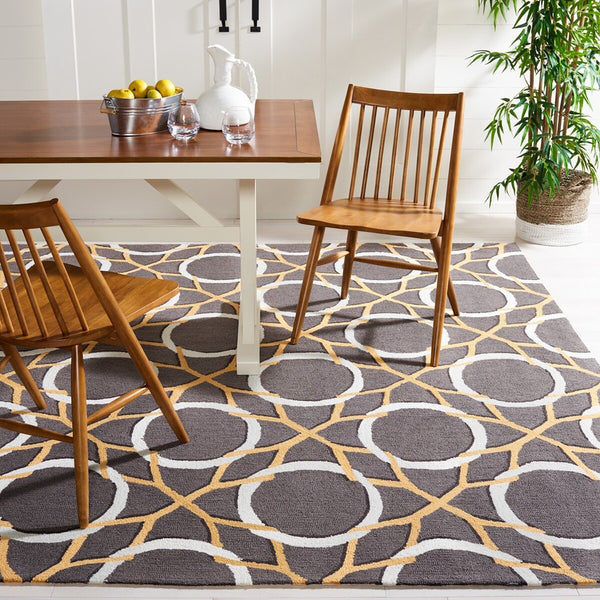 Safavieh Four Seasons 238 Hand Hooked 100% Polyester Pile Country & Floral Rug FRS238B-28