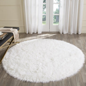 Safavieh Faux Sheep Skin 235 POWER LOOMED Japanese Acrylic Rug FSS235A-4R