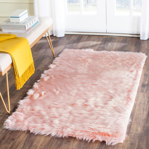 Safavieh Faux Sheep Skin 235 POWER LOOMED Japanese Acrylic Rug FSS235G-4R