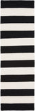 Frontier FT-295 Modern Wool Rug FT295-268 Ivory, Black 100% Wool 2'6" x 8'