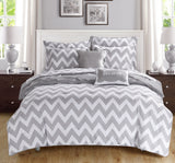 Louisville Grey Twin X-Long 7pc Comforter Set