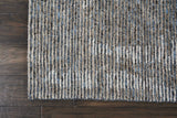 Nourison Ellora ELL03 Modern Handmade Knotted Indoor only Area Rug Slate 9'9" x 13'9" 99446384942