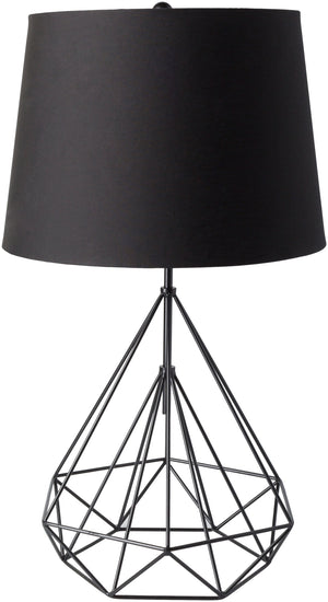 Fuller FUL-100 Modern Linen, Metal Table Lamp FUL100-TBL Black Linen, Metal, 100% Metal 29"H x 17"W x 17"D