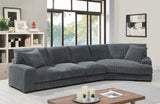 Porter Designs Big Chill Soft Microfiber Contemporary Sectional Gray 01-33C-32-2249B-KIT