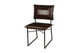 Porter Designs Malin Top Quality Leather Contemporary Dining Chair Dark Brown 07-218-02-3406