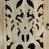 Noble House Horeb Boho Handcrafted Mango Wood 3 Drawer Sideboard, Antique White 314709-NOBLE-HOUSE ANTIQUE WHITE