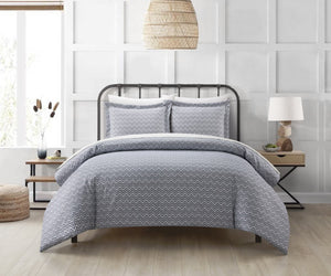 Blaine Navy Twin 5pc Duvet Set