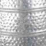Wolfeboro Metal Christmas Tree Collar, Silver Noble House