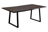 Porter Designs Manzanita Live Edge Solid Acacia Wood Natural Dining Table Gray 07-196-01-7030T-KIT