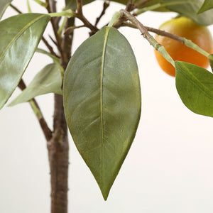 Faux Orange Potted Tree - Lifelike Artificial Citrus Décor for a Vibrant, Relaxed Home Ambiance